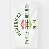 Bannière d'accueil pour la réunion familiale moder (Vertical)