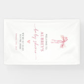 Bannière d'accueil pour le Baby shower de la petit (Horizontal)