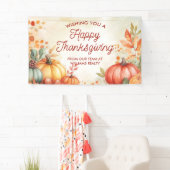 Bannière d'affaires de Thanksgiving Joyeux (En situation)