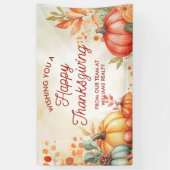 Bannière d'affaires de Thanksgiving Joyeux (Vertical)