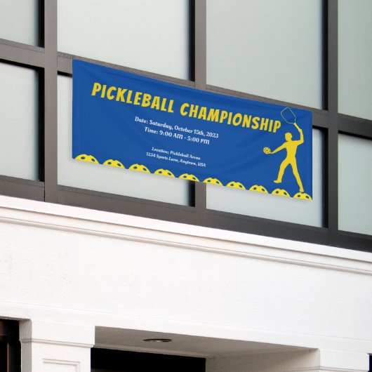 Bannière d'affichage des événements Pickleball Pas (Bâtiment extérieur)