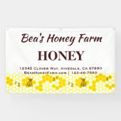 Bannière d'affichage personnalisée Bees Honey Farm (Horizontal)