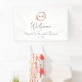 Bannière d'Affiche de bienvenue de Fête des mariée (En situation)