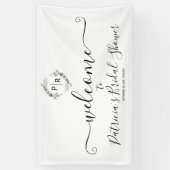 Bannière d'Affiche de bienvenue de Fêtes des marié (Vertical)