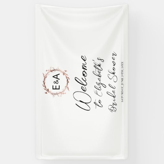 Bannière d'Affiche de bienvenue de Fêtes des marié (Vertical)