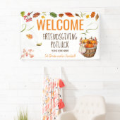 Bannière d'Affiche de bienvenue Thanksgiving Potlu (En situation)