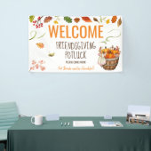 Bannière d'Affiche de bienvenue Thanksgiving Potlu (Salon professionnel)