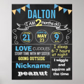 Bannière d'affiche du tableau de bord d'anniversai (Devant)