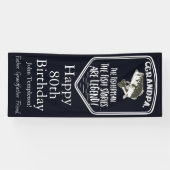 Bannière d'âge de pêche au bar de grand-papa de (Horizontal)