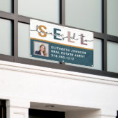 Bannière d'agent immobilier « Agréé pour vendre » (Bâtiment extérieur)