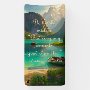 Bannière d'amitié - 1 Corinthiens 15:33 NIV