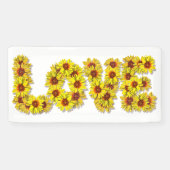 Bannière d'amour Tournesol (Horizontal)