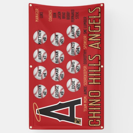 Bannière d'anges de Chino Hills (Vertical)