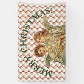Bannière d'ANGES de JOYEUX NOËL AVEC le CANON (Vertical)
