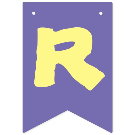 Bannière d'angle de lecture violet et jaune (Deuxième drapeau)