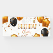 Bannière d'anniversaire 3 personnalisable (Horizontal)