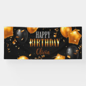 Bannière d'anniversaire 4 personnalisable (Horizontal)