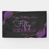 Bannière d'anniversaire 50 ans et fabuleuse (Horizontal)