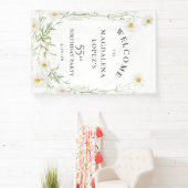 Bannière d'anniversaire 55 ans Avril Fleur de nais (Insitu)