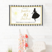 Bannière d'anniversaire 65 ans & Fabuleuse Décorat (En situation)