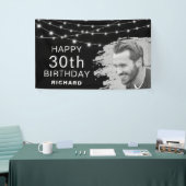 Bannière d'anniversaire avec effet photo brossé mo (Salon professionnel)