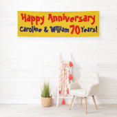 Bannière d'anniversaire avec nom et numéro (En situation)