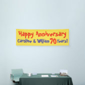 Bannière d'anniversaire avec nom et numéro (Salon professionnel)