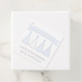 Bannière d'anniversaire bleue Chapeau Étiquette de (En situation)