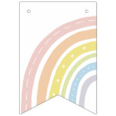 Bannière d'anniversaire Boho Rainbow | Premier ann (Premier drapeau)