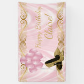 Bannière d'anniversaire chaussure à talon haut en (Vertical)