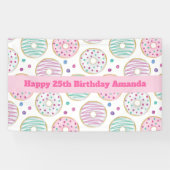 Bannière d'anniversaire couleur beige Motif beige (Horizontal)