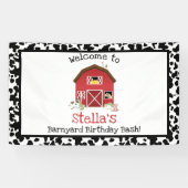 Bannière d'anniversaire de basse-cour ! (Horizontal)