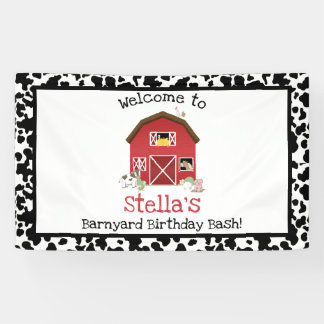 Bannière d'anniversaire de basse-cour !