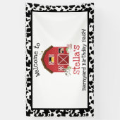 Bannière d'anniversaire de basse-cour ! (Vertical)