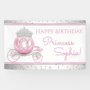 Bannière d'anniversaire de Cendrillon