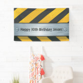 Bannière d'anniversaire de construction personnali (En situation)