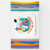 Bannière d'anniversaire de cryptide pour enfants (Vertical)