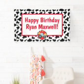 Bannière d'anniversaire de ferme, tracteur, Pays (En situation)