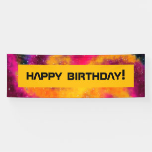 Bannière d'anniversaire de Galaxy