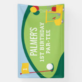 Bannière d'anniversaire de golf Par-Tee grande (Verticale)