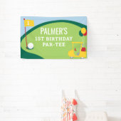 Bannière d'anniversaire de golf Par-Tee grande (Insitu)