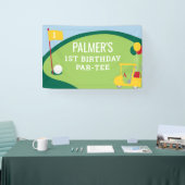 Bannière d'anniversaire de golf Par-Tee grande (Salon professionnel)