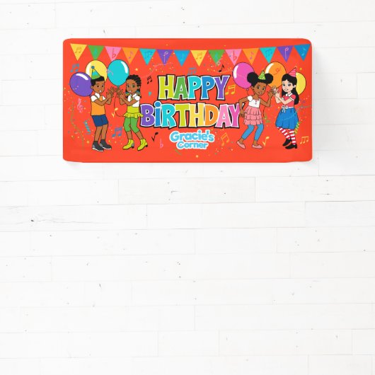 Bannière d'anniversaire de Gracie's Corner (Insitu)