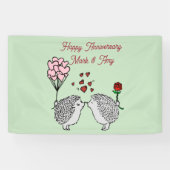 Bannière d'anniversaire de Hérisson (Horizontal)