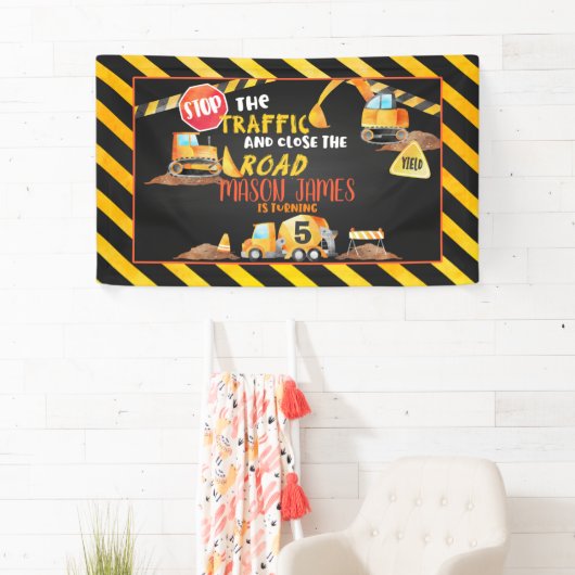 Bannière d'anniversaire de la construction - BL (En situation)