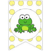 Bannière d'anniversaire de la Grenouille mignonne (Premier drapeau)