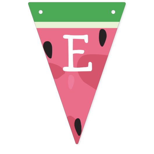 Bannière d'anniversaire de la pastèque (Troisième drapeau)