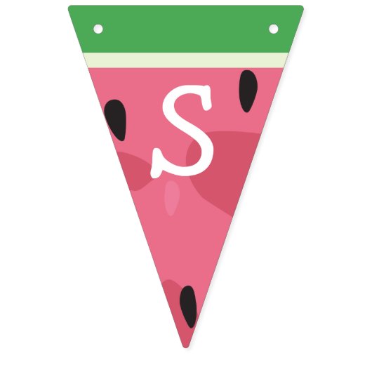 Bannière d'anniversaire de la pastèque (Premier drapeau)