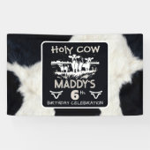 Bannière d'anniversaire de la Sainte Vache poster  (Horizontal)
