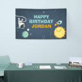 Bannière d'anniversaire de l'espace extra-atmosphé (Salon professionnel)